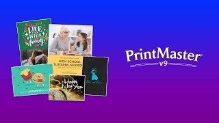 PrintMaster v9  Working with Business Cards [upl. by Holly554]