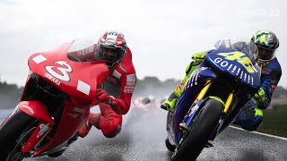 Max Biaggi vs Valentino Rossi best moments epic battle Philip island Motogp [upl. by Nosnaj249]