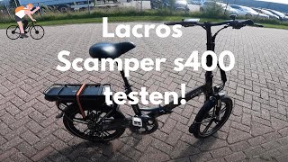 De BESTE VOUWFIETS  Lacros scamper S400 elektrische vouwfiets review [upl. by Mit]