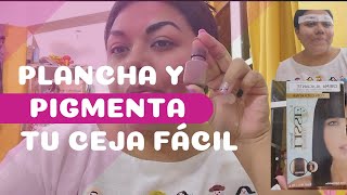 🔴 Planchado y pigmentación de ceja fácil y rapido desde casa belleza lisse [upl. by Fortunato437]