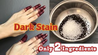 Secret For Dark Stain Nail MehndiHow to make Nail Mehndi at Home  Nail Mehndi Stain mehndi [upl. by Fulvi]