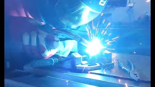 Mig welding practice  Bester 190c multi by Lincoln Electric [upl. by Nahaj]