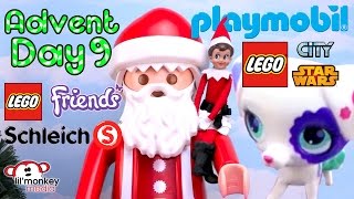 DAY 9  2016 Advent Calendar Collection 4 Playmobil 2 Schleich Lego Friends City amp Star Wars [upl. by Yblocaj]