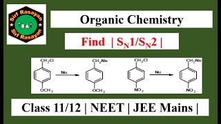 Find  SN1SN2  In Given Reactions [upl. by Omero]