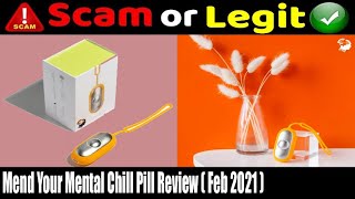 Mend Your Mental Chill Pill Review  Feb 2021 Know Its Legitimacy Watch Now [upl. by Meela]