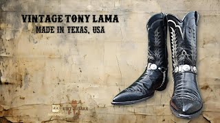 Vintage Tony Lama Boots size US 105 D EUR 435 [upl. by Bloom]