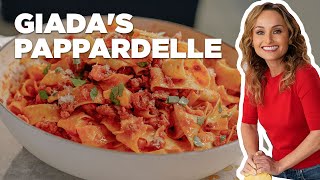 Giadas Pappardelle Pasta with Sausage Ragu  Giada Entertains  Food Network [upl. by Goldberg]