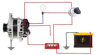 12v 90Amp Valeo Alternator Wiring Diagram  How to Wire Car Alternator  Alternator Wiring Diagram [upl. by Sheelagh]