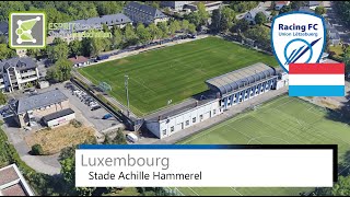 Stade Achille Hammerel  RFC Union Lëtzebuerg  Google Earth 360° Rotation [upl. by Oile]