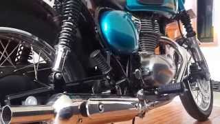 Kawasaki Estrella Aftermarket Exhaust by Glanets Radical 77 Bandung [upl. by Nilson]