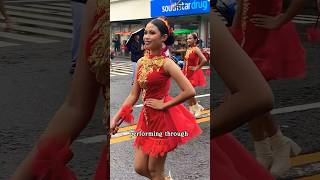 Majorettes and bands of Bicol in the rain penafrancia2024 naga philippines [upl. by Sanborne929]