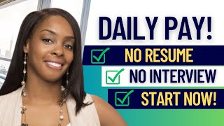 🔥4 FAST HIRE WORK FROM HOME JOBS GET PAID DAILY NO RESUME NO INTERVIEW NO EXPERIENCE [upl. by Aicil]