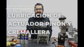 WD40 Specialist Lubricación de Actuador Neumático Piñón y Cremallera [upl. by Aihsikal948]