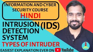 Intrusion Detection System IDS ll Types Of Intruder Explained in Hindi [upl. by Nhar]