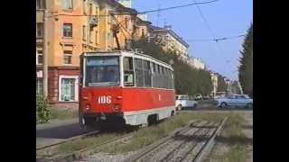 Kemerovo  trams et fontaine [upl. by Vernor]