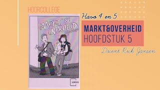 Economie HAVO 45  Markt en Overheid  Hoofdstuk 5 hoorcollege [upl. by Norma]