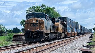 Westbound CSX intermodal at DeGraff curve I believe [upl. by Ellard362]