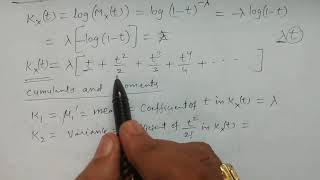 cgf Cumulants and Moments of Gamma distribution  BSc Statistics [upl. by Yeo646]