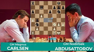 Magnus Carlsen vs Nodirbek Abdusattorov  Superbet Rapid amp Blitz Poland 2024 [upl. by Vyky]