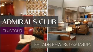 Admirals Club Day Pass Adventure amp Comparison LaGuardia Terminal D vs Philadephia Terminal C [upl. by Heinrick]