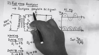 7 working of full wave  bi phase rectifier CenterTapped FullWave Rectifier  EC Academy [upl. by Jarin948]