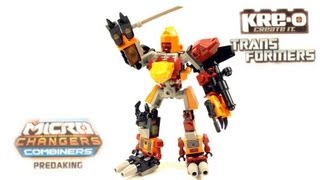 Transformers Kreo Kreon Micro Changers Combiners Predaking [upl. by Uriel]