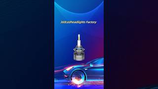 LED car headlights sticker pasting processheadlightscarledheadlightled360360ledfactory [upl. by Wivina439]