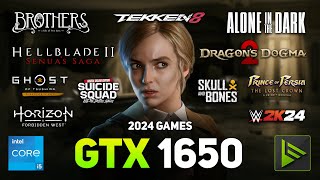 GTX 1650  I5 13600K 2024 Games Tested [upl. by Rundgren464]