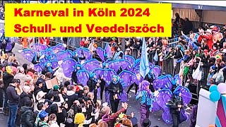 Karneval Sonntag in Köln 2024 quotSchull und Veedelszöchquot [upl. by Martguerita139]