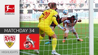 VfB Stuttgart  1 FC Köln 21  Highlights  Matchday 34 – Bundesliga 202122 [upl. by Timothea44]