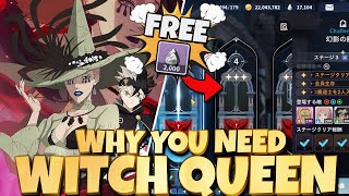 GLOBAL WITCH QUEEN IS ALL YOU NEED TO GET FREE 2000 CRYSTALS FROM UPCOMING BOSS RAIDSBlack Clover M [upl. by Ldnek]