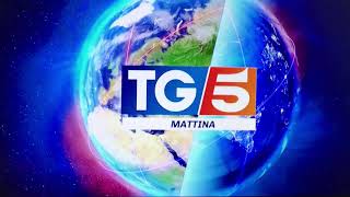 Sigla TG5 mattina  titoli 2018 [upl. by Ahsinyt741]