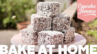 Super Easy Ridiculously Tasty Lamingtons Recipe  Bake at Home  Cupcake Jemma [upl. by Nath]