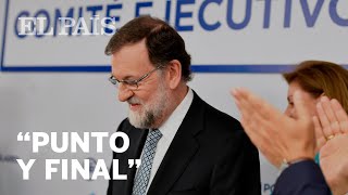 RAJOY DIMITE como líder del PP [upl. by Suvart241]