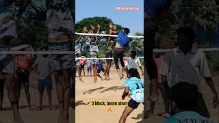 LOTTA 💥3 block power full boom short 🔥viralvideo shortsfeed shortvideos volleyball shorts [upl. by Ryle]