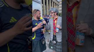 The Tartan Army taste the McKallaster Whisky [upl. by Raeann]