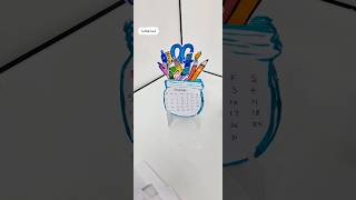 📆🤩Calendar desk decorകലണ്ടർ ഡെസ്ക് decor📆🤩🫰Simple paper craft2025calendarcutediy [upl. by Airotcivairam]