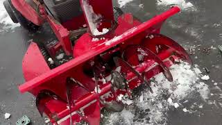 Wheel horse 520 H snowblower upgrade test [upl. by Jemine398]