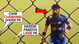 Hardik Pandyas anger when the Wankhede Crowd started shouting quotChar Chawanni Ghode pequot in MI vs RR [upl. by Jeffrey481]