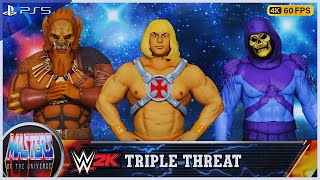 WWE 2K23 HeMan vs Beastman vs Skeletor  PS5 4K60FPS [upl. by Regen]