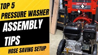 Craftsman 3100 PSI 24 GPM Unboxing and Assembly plus General pressure washer tricks [upl. by Helsell]