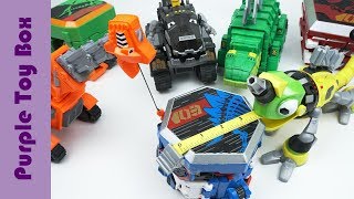 Dinotrux Find Dinosaur Fossils Transforming Dinosaur Robot Toys [upl. by Jara]