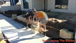 How to lay limestone blocks [upl. by Pansir487]