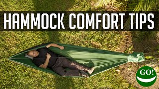 Hammock Comfort Top 7 Tips for Sleeping Comfortably in a Hammock [upl. by Buskirk85]