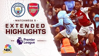 Manchester City v Arsenal  PREMIER LEAGUE HIGHLIGHTS  9222024  NBC Sports [upl. by Ryann]