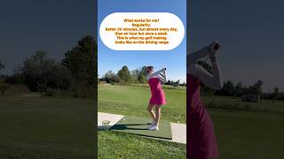 My driving range drills looks like that golfbeginner golfgirl golfer drivingrange golfswing [upl. by Lolanthe]