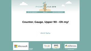 Amit Saha  Counter Gauge Upper 90  Oh my  PyCon 2018 [upl. by Ball]