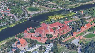 The Malbork Castle is a 13thcentury castle in Malbork Poland [upl. by Mychal]