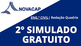 ENG CIVIL Novacap  2º Simulado Gratuito de Discursiva Faça e Envie no Grupo do Telegram [upl. by Hal]