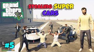 Stealing super cars  gta 5 gameplay  gta 5 5 [upl. by Dulce]